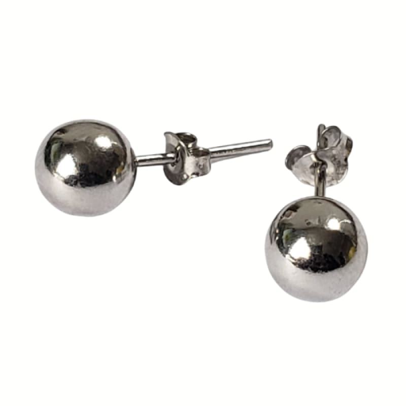 Aros bolitas 8mm plata 925 - Metalli - Default Title - Perfumisimo